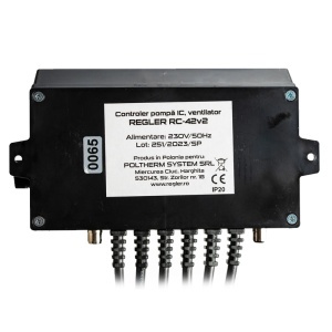 Controler centrala pe lemne REGLER RC 42v2 PID, comanda pompa IC, ACM si ventilator, optional termostat de ambient si senzor gaze arse - Img 2