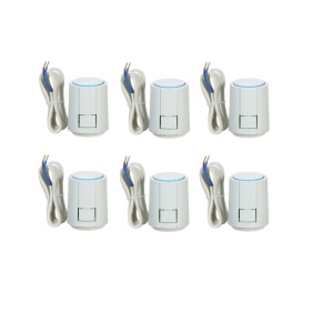 Pachet 6 actuatoare termoelectrice incalzire pardoseala, M30x1.5, normal închis