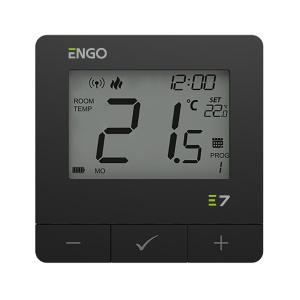 Termostat de ambient ENGO E7 - RF, negru, programabil, fara fir - Img 2