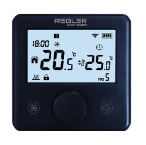 Termostat incalzire prin pardoseala Regler RG-311B, baterie, fara fir, negru - Img 2