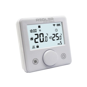 Kit automatizare incalzire pardoseala cu 8 termostate albe Regler RG-311B, ZigBee 3.0 - Img 3