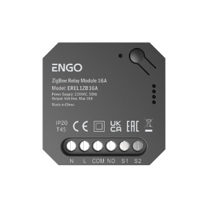 Releu inteligent Engo EREL 16A ZigBee, 230V, NO/COM