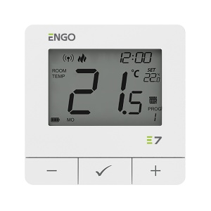 Termostat de ambient ENGO E7 - RF, alb, programabil, fara fir - Img 2