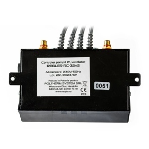 Controler centrala REGLER RC 32v2 PID, comanda pompa IC si ventilator, optional termostat de ambient si senzor gaze arse - Img 3