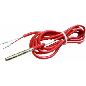 Senzor temperatura PT100, 100Ω, 1,5m, siliconat, interval de masurare -40°C +200°C, dimensiuni ext: Ø6x50mm