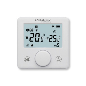 Termostat de camera Regler RG-311W-WF programabil, WIFI, baterie, fara fir, alb - Img 2