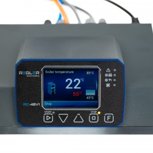 Controler centrala cu afisaj color REGLER RC 48v1, comanda pompa IC, pompa ACM si ventilator - Img 1