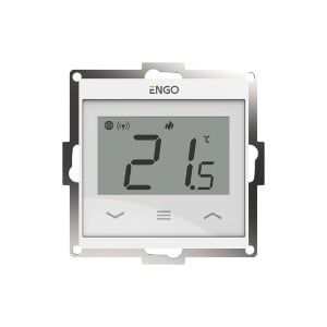 Termostat de cameră smart ENGO E55 WiFi, Tuya, încastrabil, 230v - alb - Img 1