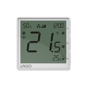Termostat inteligent de camera ventiloconvector ENGO EFAN, alb, 230V