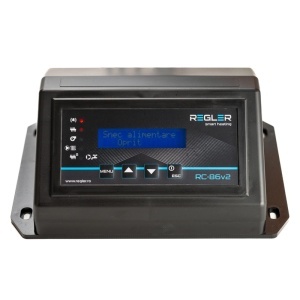 Controler centrala pe peleti REGLER RC 86v2 cu aprindere automata, comanda pompa IC, ventilator, 2 snec, gratar autocuratare
