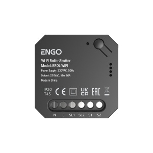 Releu inteligent pentru rulouri de ferestre ENGO EROL, Wi-Fi, 16A