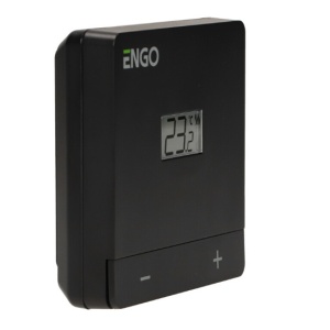Termostat de camera ENGO EASY cu fir, negru, baterie - Img 2
