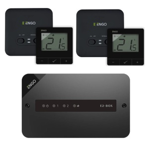 Kit automatizare 2 zone de incalzire ENGO, SMART WIFI, cu 2 termostate, pentru 2 pompe