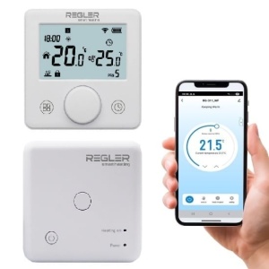 Pachet automatizare 2 zone de incalzire, 2 termostate smart wifi, REGLER - Img 4