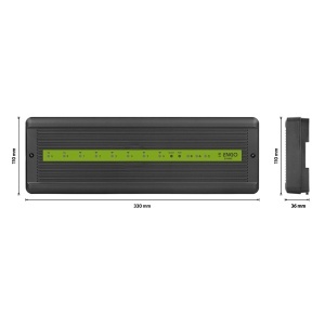 Unitate centrala ENGO ECB62 pentru incalzire prin pardoseala cu 6 zone ZigBee wireless + 2 zone cu fir, 230V - Img 3