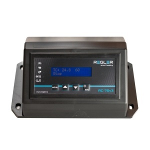 Automatizare centrala cu arzator REGLER RC 76v3, comanda pompele IC, ACM, pardoseala si recirculare, un ventilator si snec