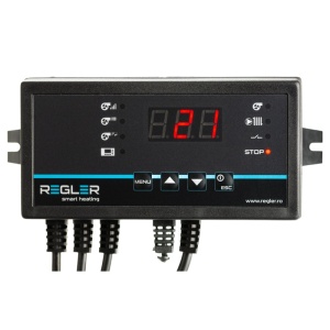Controler centrala REGLER RC-36v1, comanda pompa si ventilator, conexiune termostat
