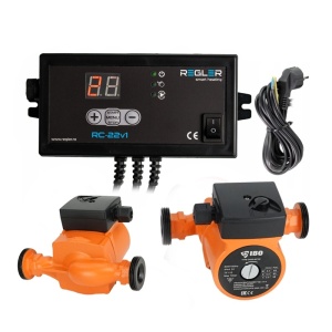 Controler pompa de circulatie incalzire RC-22v1 si pompa de recirculare IBO 25-60/180