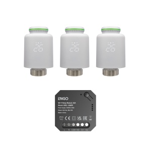 Kit automatizare calorifere, WIFI, 3 termostate Regler RG-TRV-WF și un releu smart EREL-16WiFi