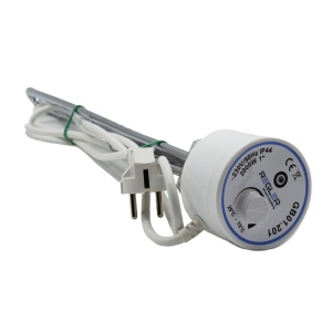 Rezistenta electrica boiler cu termostat REGLER, 2000W, filet 1 tol sau 4/4 - Img 3