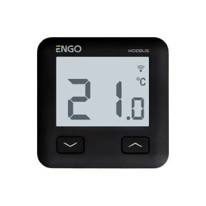 Termostat de ambient ENGO E10 MODBUS, WiFi, negru, incastrabil, 230V - Img 1
