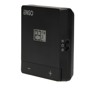 Termostat de camera ENGO EASY cu fir, negru, baterie - Img 5