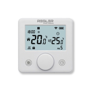 Termostat de camera Regler RG-310W-RF neprogramabil, baterie, fara fir, alb - Img 2