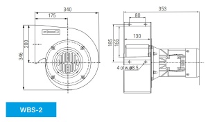Ventilator suflanta WBS-2, putere 370W, flux aer 1000 mc/ora - Img 5