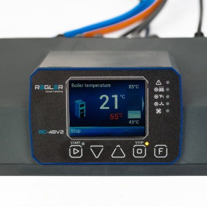 Automatizare centrala REGLER RC 48v2, comanda 2 circuite de incalzire, pompa ACM, vana si ventilator - Img 1