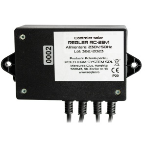 Controler panouri solare presurizate REGLER RC 28v1 (cu 2 senzori, pentru pompa panou) - Img 2