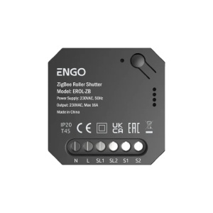 Releu inteligent pentru rulouri si jaluzele ENGO EROL zigbee, 16A