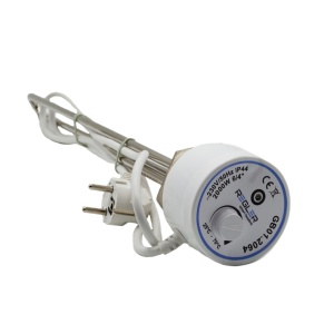 Rezistenta electrica boiler cu termostat REGLER, 2000W, filet 6/4 (1 1/2) - Img 3