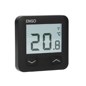 Termostat de ambient ENGO E10 MODBUS, WiFi, negru, incastrabil, 230V - Img 2