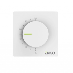 Termostat simplu ENGO SIMPLE, alb, cu fir, 230v