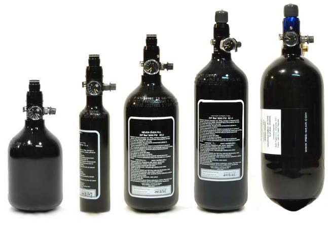 Sisteme HPA, Butelii Aer Comprimat, Regulatoare