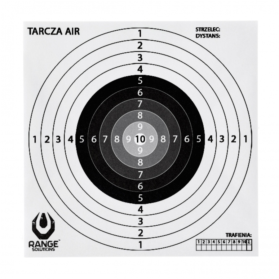 Target 14x14 Tinta Hartie / Paper Target Range Solutions AIR 14x14 - 10buc