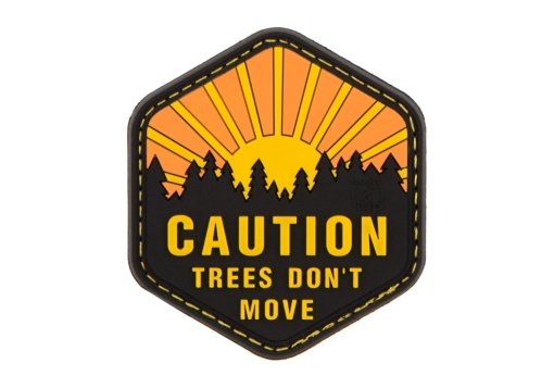 JTG Trees Don't Move Rubber Patch - MultiColor