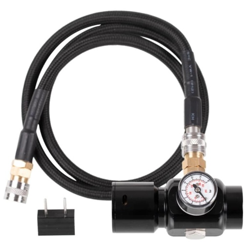 PowAir V1 Airsoft HPA Regulator with hose system (0-230 PSI)