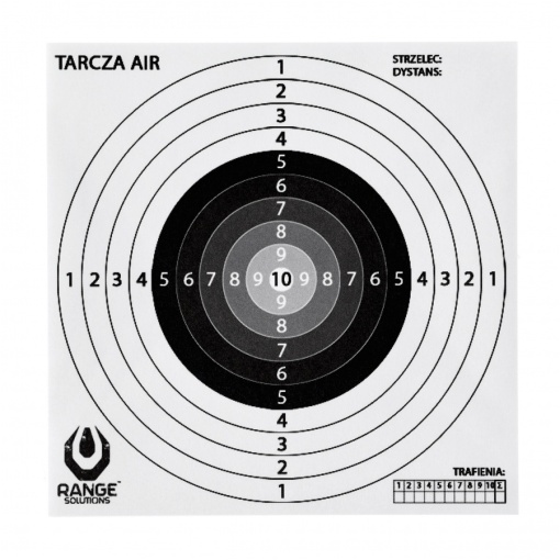 Tinta Hartie / Paper Target Range Solutions AIR 14x14 10 windshields