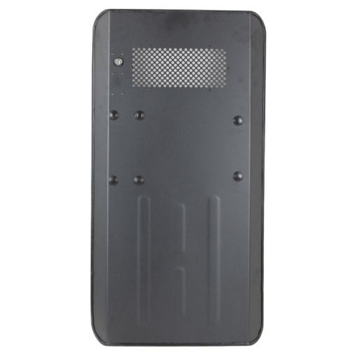 DELTA SIX V2 Aluminum Protection Shield Pro with Flashlight - protective shield for paintball & airsoft (black)