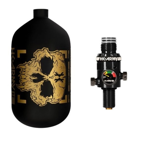 HK Army 1.1L / 68ci HP System 4500psi Black / Gold HP8 Reg Alpha Doom Midas