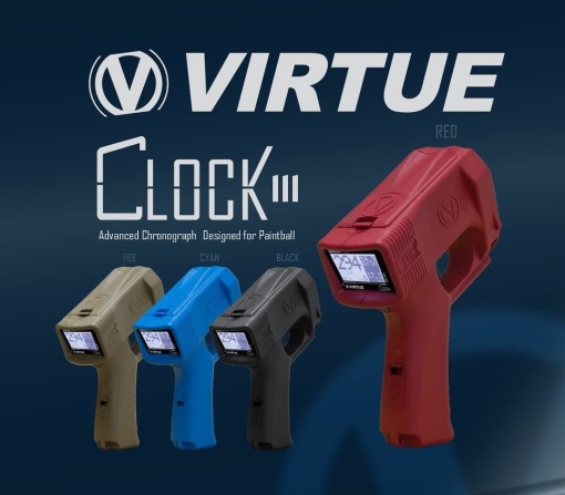 Virtue Clock III - FPS-BPS Chronograph with OLED display - BLACK