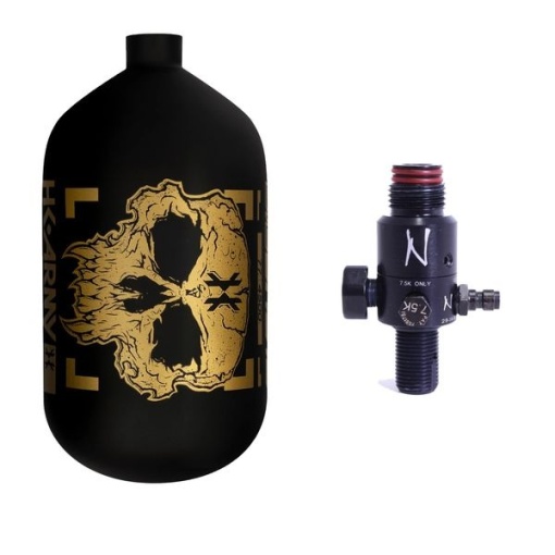 HK Army 1.1L / 68ci HP System 4500psi Black / Gold Ninja UL Reg Alpha Doom Midas
