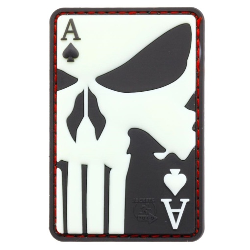 PVC Velcro patch: Punisher - Ace of Spades-Glow in the dark