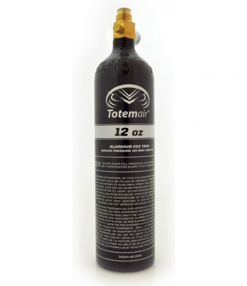 Totem Air 12 Oz Pi Bottle + On/Off Valve