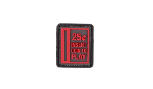 3D Patch - Insert Coin to Play - Red