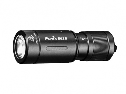 Fenix E02R LED keychain flashlight - black [lanterna Breloc chei]