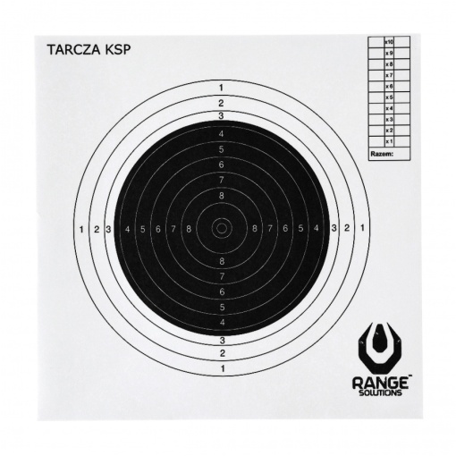 Tinta Hartie / Paper Target Range Solutions KSP 10 pcs shooting target.