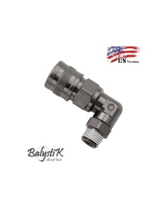 BalystiK rotating elbow coupler with 1/8 NPT male thread - US