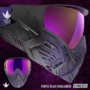 Bunkerkings CMD Goggle - Purple Black Highlander - Img 2